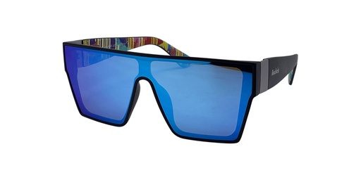 [9340457035097] Rocko's Live and Let Live | C18 | UV Protection | Sunglasses | Black Frame | Green Revo