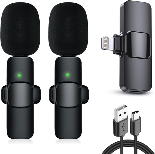 [9340457029249] 2 Wireless Microphone's Microphone For iPhone