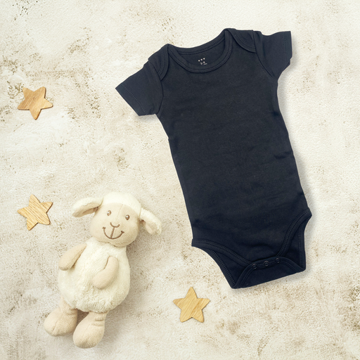 [9340457028501] Baby Romper (Black, 3mths)