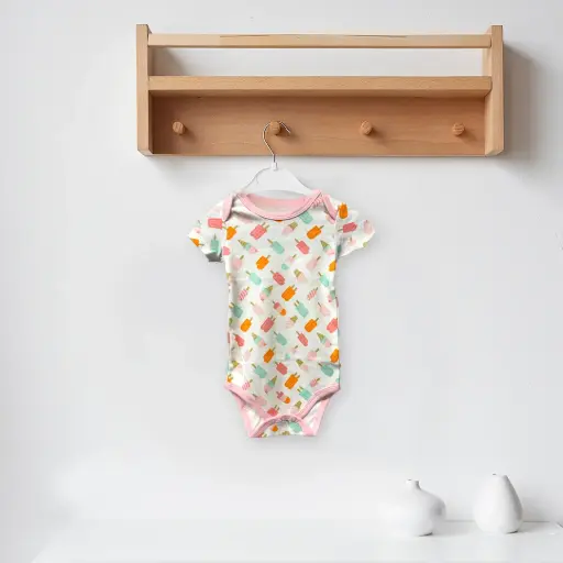 [9340457027559] Baby Romper (Ice Cream, 3mths)