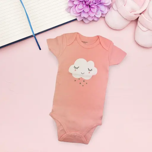 [9340457027566] Baby Romper (Pink Cloud, 9mths)