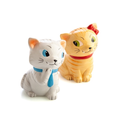 [9318051140622] Flavour Mates Tabby Cats Salt & Pepper Set