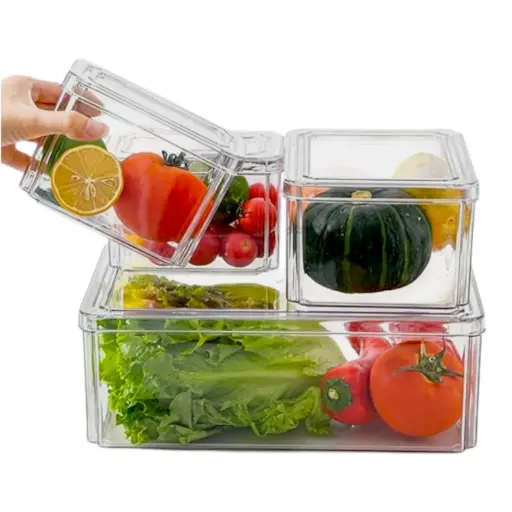 [9340457036360] 4 Kitchen Food Storage Containers