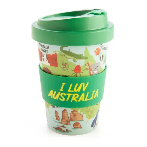 [9318051139336] Eco-To-Go I Love Aus Bamboo Travel Mug