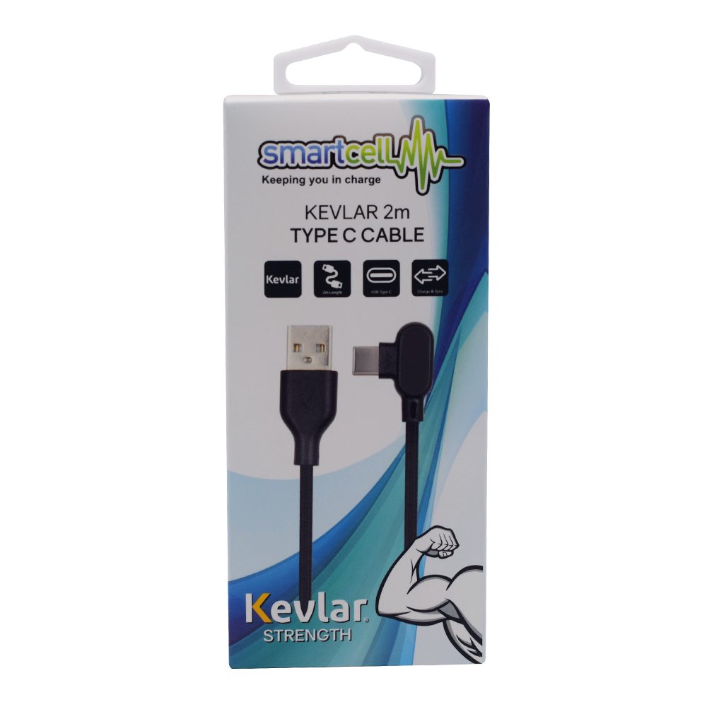 Smartcell Kevlar Type C Cable 2m